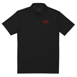 adidas Premium Polo Shirt  "Tap to Connect"