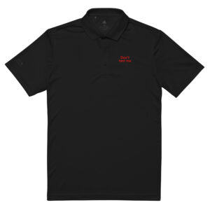 adidas Premium Polo Shirt  "Don't text me"
