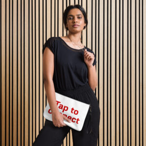 Crossbody bag   "Tap to connect"