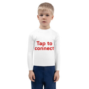Kids Rash Guard  "Tap to connect"