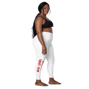 Leggings with pockets  "Don't text me"