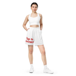 Unisex mesh shorts  "Tap to Connect"