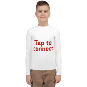 Youth Rash Guard  "Tap to connect"
