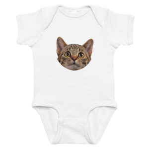 Infant bodysuit   "WhiskerPeek"