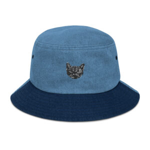 Denim bucket hat   "WhiskerPeek"