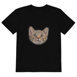 Organic cotton kids t-shirt   "WhiskerPeek"