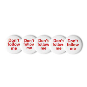 Set of pin buttons