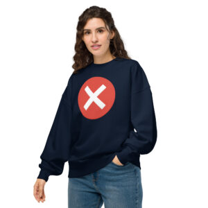 Unisex organic oversized sweatshirt