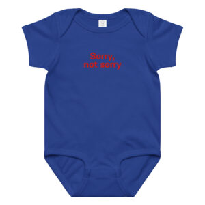 Baby jersey bodysuit