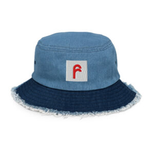Worn-Look Denim Bucket Hat
