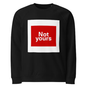Unisex organic raglan sweatshirt